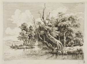 Baumgruppe am Wasser von Jean Jacques de Boissieu