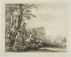 Familienszene in der Landschaft von Jean Jacques de Boissieu