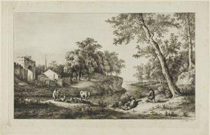 Rustikale Landschaft in Ambronay