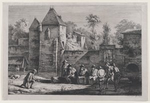 Das alte Tor von Vaise, Lyon, 1803