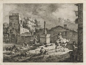 Ansicht von Saint-Andéol von Jean Jacques de Boissieu