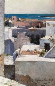 Abend auf den Terrassen (Marokko) von Jean Joseph Benjamin Constant