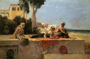 Auf der Terrasse von Jean Joseph Benjamin Constant