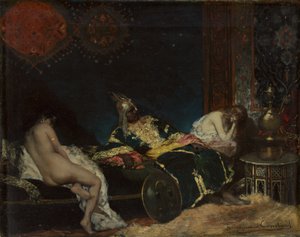 Die serbische Konkubine (Un Envoi de Serbie), 1876 von Jean Joseph Benjamin Constant