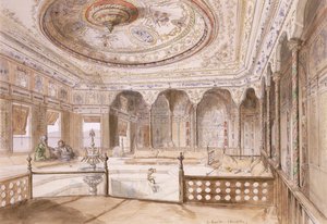 Ein Innenraum eines Palastes in Uyne von Jean Joseph Bonaventure Laurens
