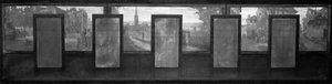 Skizze für das Rathaus von Vanves: Ansichten von Vanves. Straßenbahn. Place de Vanves. Schlossweg. Rue Vieille Forge. Rue Falnet, 1902 von Jean Joseph Enders