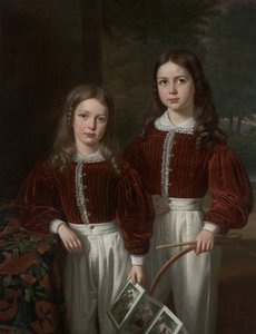 Porträt von zwei Kindern, wahrscheinlich die Söhne von M. Almeric Berthier, Comte de LaSalle