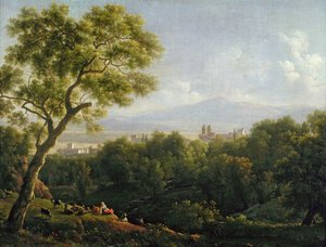 Ansicht von Frascati von Jean Joseph Xavier Bidauld