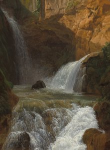 Blick auf die Wasserfälle von Tivoli