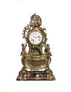 Eine Louis XV Ormolu-Musikuhr, ca. 1750 von Jean Joseph de Saint Germain