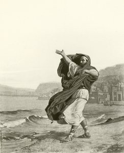Demosthenes übt Redekunst von Jean Jules Antoine Lecomte du Nouy