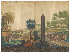 "Les Francais en Egypte" [Franzosen in Ägypten] von Jean Julien Deltil, 1791 – 1863