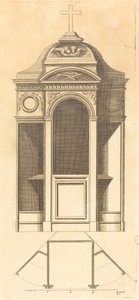 Plan und Erhebung der schönsten Beichtstühle von Paris, sehr genau vermessen