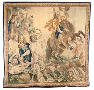 Brüsseler Wandteppich aus einem Satz von sechs, ca. 1650