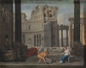 Theseus findet das Schwert und die Sandalen seines Vaters von Jean Lemaire