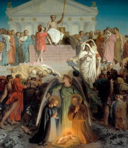 Das Jahrhundert des Augustus, (Detail): die Geburt Christi von Jean Leon Gerome