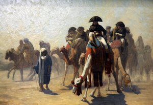 General Bonaparte mit seinem Militärstab in Ägypten, 1863 von Jean Leon Gerome
