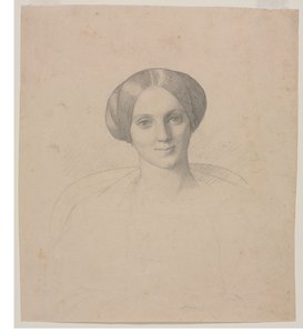 Porträtkopf einer Frau von Jean Leon Gerome