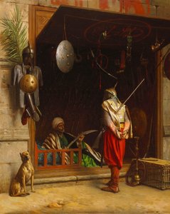 Der Waffenmarkt in Kairo von Jean Leon Gerome