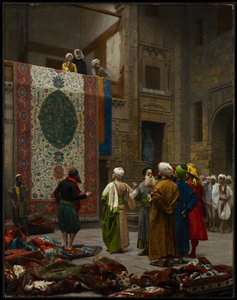 Der Teppichhändler, ca. 1887 von Jean Leon Gerome