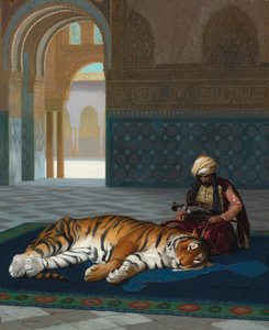Der Tiger und der Wächter von Jean Leon Gerome