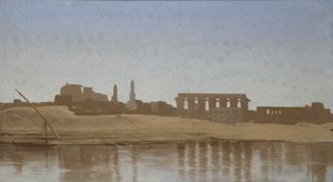 Blick auf den Nil bei Luxor von Jean Leon Gerome
