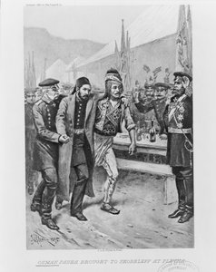 Osman Pascha wird zu Skobelev in Plewna gebracht, ca. 1895 von Jean Leon Gerome Ferris