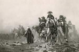 General Bonaparte in Ägypten, aus Eine Sammlung von Werken von Jean-Leon Gerome in 100 Photogravuren, 1881 von Jean Leon after Gerome