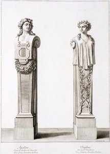 Büsten von Apollo und Daphne von Louis Lerambert in Versailles, 1674