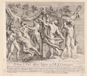 Relief von feiernden Bacchanten von Jean Lepautre