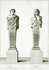 Skulpturen, die Perseus und Andromeda von Louis Lerambert in Versailles darstellen
