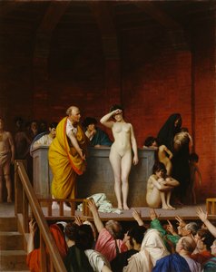 Sklavenmarkt im antiken Rom von Jean Leon Gerome