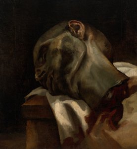 Kopf eines guillotinierten Mannes von Jean Louis André Théodore Géricault