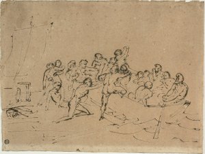 Die Rettung der Überlebenden des Floßes der Medusa von Jean Louis André Théodore Géricault
