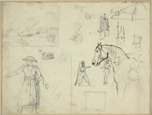 Verschiedene Studien von Jean Louis André Théodore Géricault