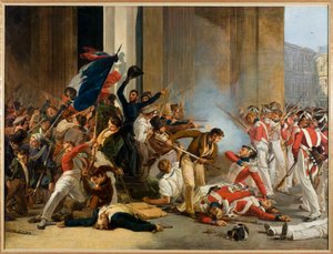 Einnahme des Louvre, 29. Juli 1830; Massaker an den Schweizer Garden
