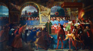 Ludwig XII. zum Vater des Volkes erklärt bei den Generalständen von Tours, 1506, ca. 1819-1861