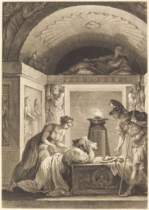 Die Matrone von Ephesus von Jean Louis Delignon and Antoine Jean Duclos after Jean Honoré Fragonard