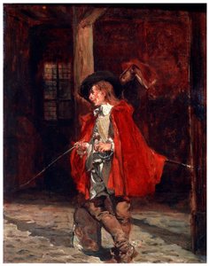Fechter in einem roten Umhang, 19. Jahrhundert von Jean Louis Ernest Meissonier