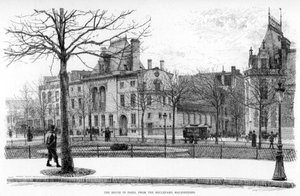 Das Haus in Paris, vom Boulevard Malesherbes von Jean Louis Ernest Meissonier