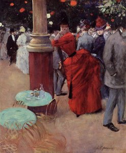 Im öffentlichen Garten, um 1884