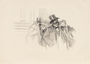 An der Börse, ca. 1900