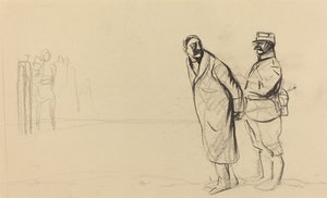 An der Front von Vincennes. Bolo Pacha von Jean Louis Forain