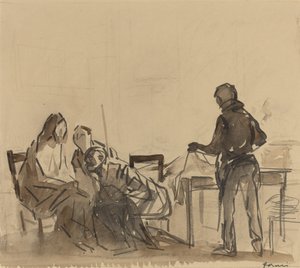 Vor dem Mahl in Emmaus