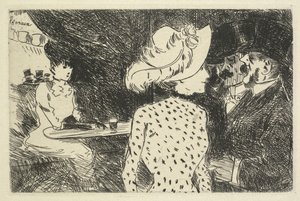 Café-Szene, 1880-1886