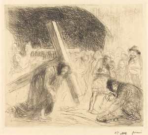 Christus trägt das Kreuz (siebte Platte) von Jean Louis Forain