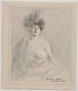 Kurtisane (recto) von Jean Louis Forain