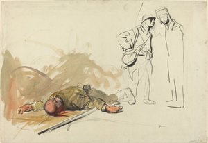Toter deutscher Soldat, ca. 1914-1919