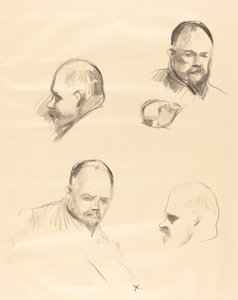 Vier Skizzen von Ambroise Vollard von Jean Louis Forain