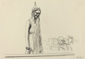 Germania vor den Richtern, ca. 1914-1919 von Jean Louis Forain